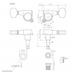 SG381-07-B-R6 สำหรับกีต้าร์หัวกลับหรือมือขวา